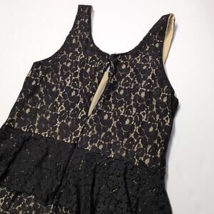 Women's Heart Soul Extra Large Black -Black Print Stretch Pull Over Summer Dress